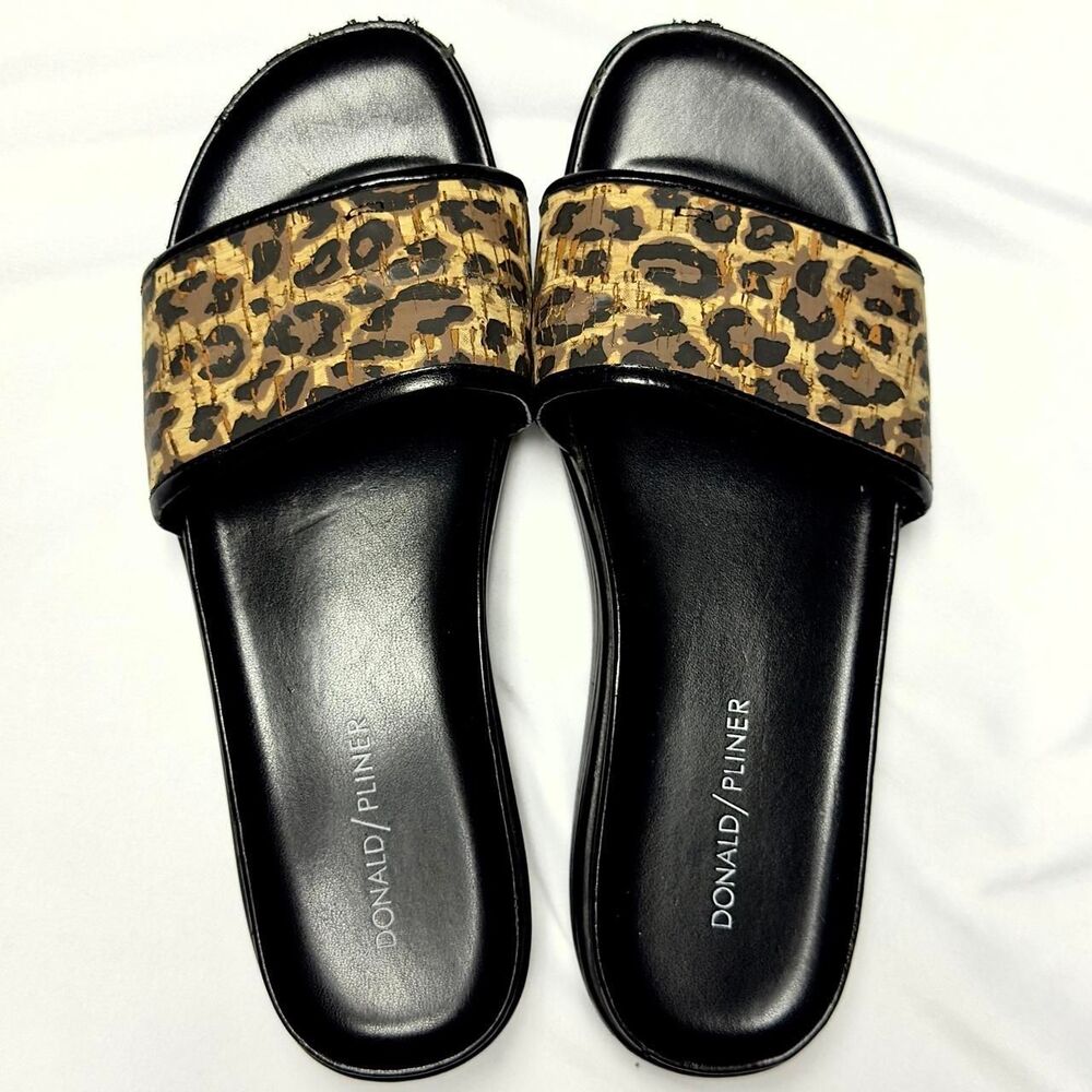 Donald-pliner Women's Black and Tan Sandals